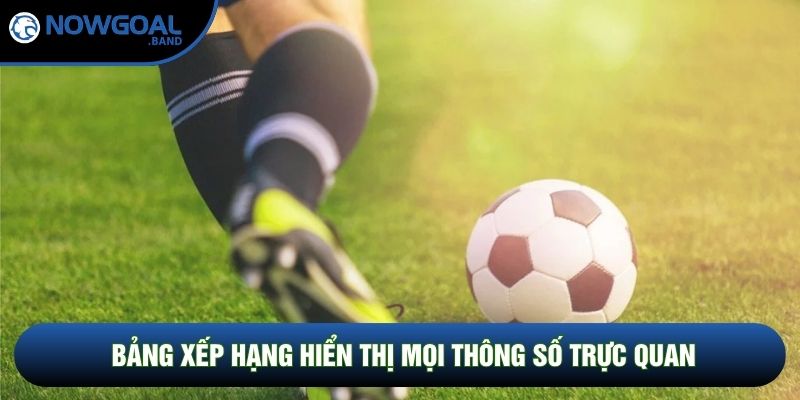 Bảng xếp hạng hiển thị mọi thông số trực quan